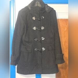 Cole Haan Black Pea Coat